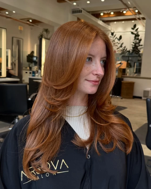 Copper that hits different 🧡 Hair goals made reality 

Color and Cut by @jordanhairchi ✨

Copper hair | chicahgo hairstylist | chicago hair salon | chicago hair | hair inspo | copper hair inspo |