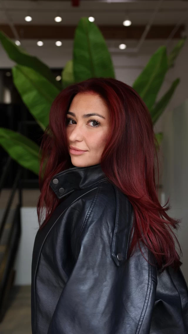 Turning Heads, Blazing Red ❤️‍🔥 

Completely transformed her from a natural black color to the hottest red 🔥❤️

Stay tuned for the before and after 🤭

If you are interested in this color, please schedule a color consultation with one of our red specialists! ❤️

Color by @jordanhairchi & @heavenleighhhair 

red hair specialist | chicago red hair | chicago hair salon | Chicago hairstylist |